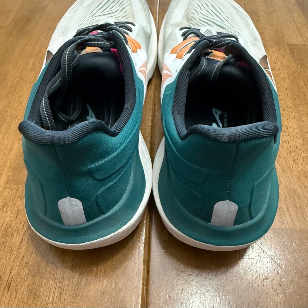 Altra Women's White Teal Pink Orange Athletic Running Shoes - Picture 6 of 13